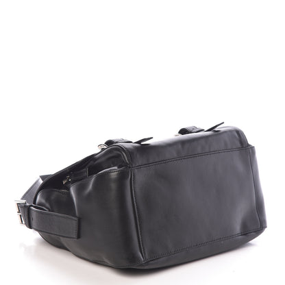 Prada Soft Calf Messenger Bag Black 4 of 9
