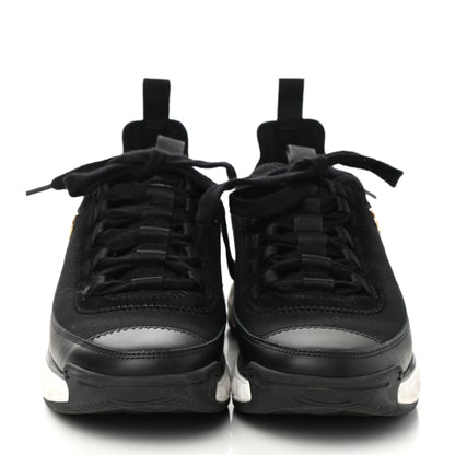Chanel Velvet Calfskin Mixed Fibers CC Sneakers 37 Black 2 of 8