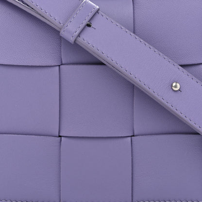 Bottega Veneta Lambskin Intreccio Cassette Crossbody Bag Wisteria 8 of 10