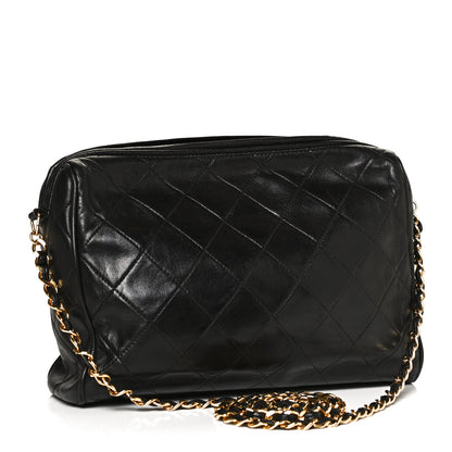 Chanel Lambskin Quilted Tassel Camera Case Black 2 of 11