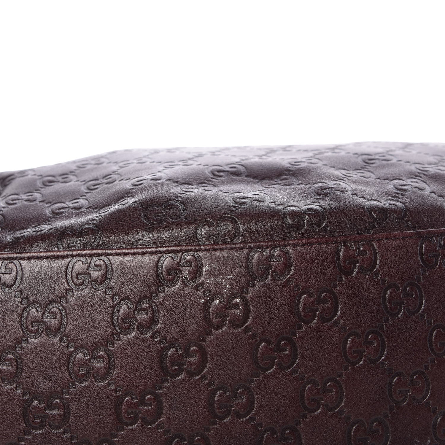 Gucci Guccissima Medium Pelham Shoulder Bag Dark Brown 9 of 12