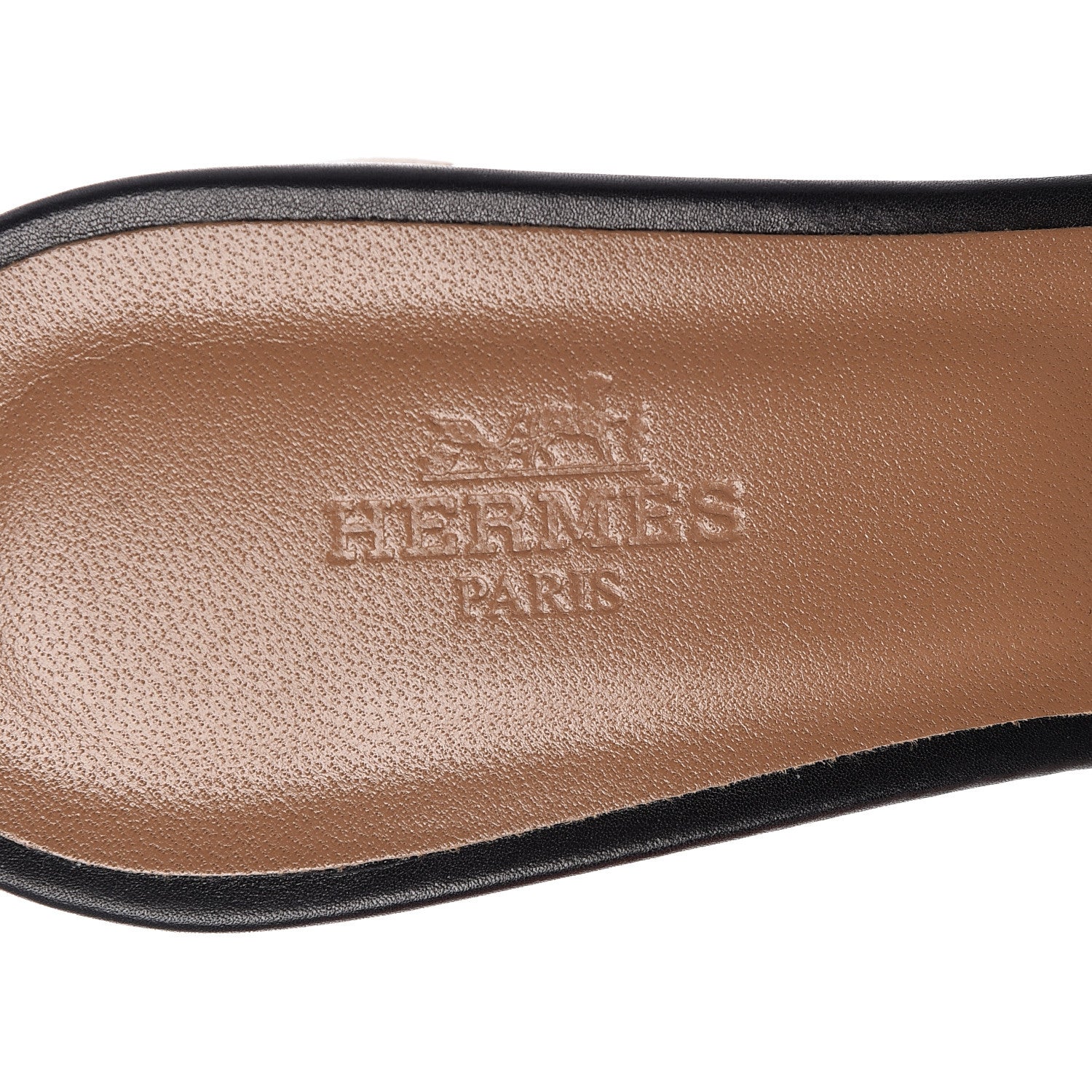 Hermes Calfskin Oasis Sandals 36.5 Black 7 of 9