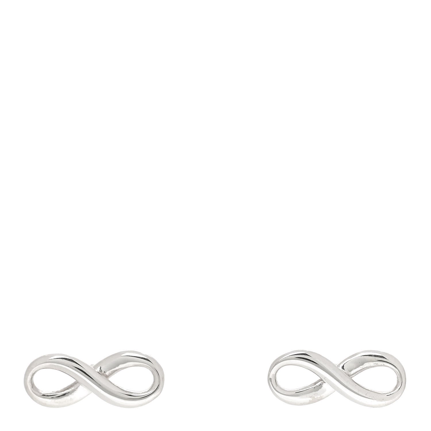 Tiffany Sterling Silver Infinity Earrings 1 of 5