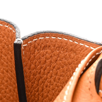 Hermes Taurillon Clemence Halzan 31 Gold 7 of 13