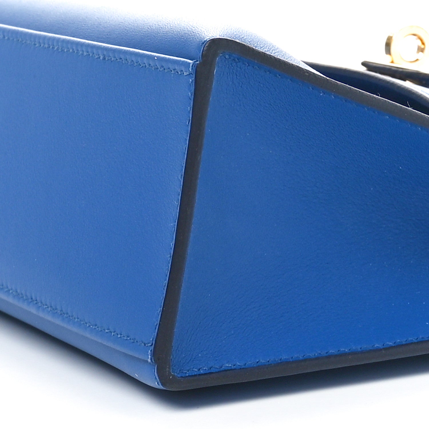 Hermes Swift Kelly Pochette Clutch Bleu Agate 10 of 11