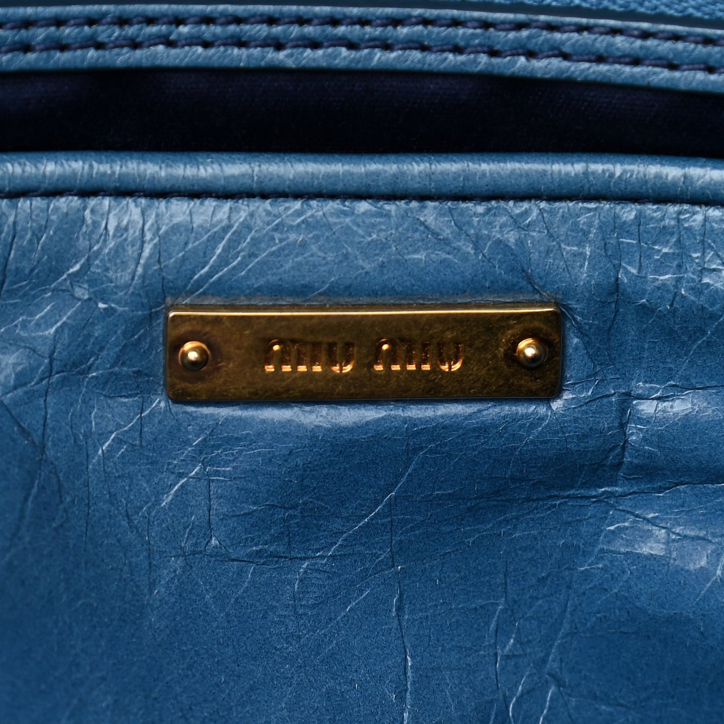 Vitello Shine Zip Tote Oceano