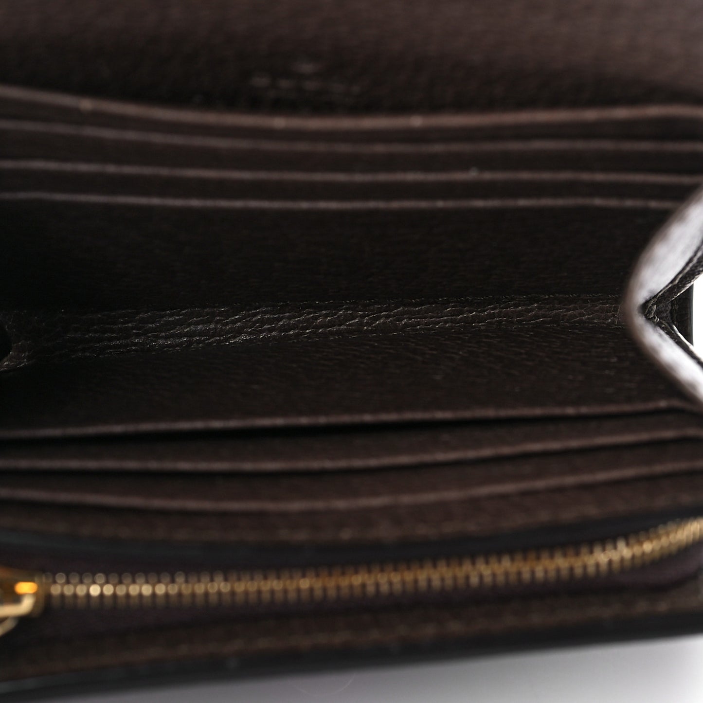 GG Supreme Monogram Textured Calfskin Web Ophidia Card Case Wallet Beige Ebony New Acero