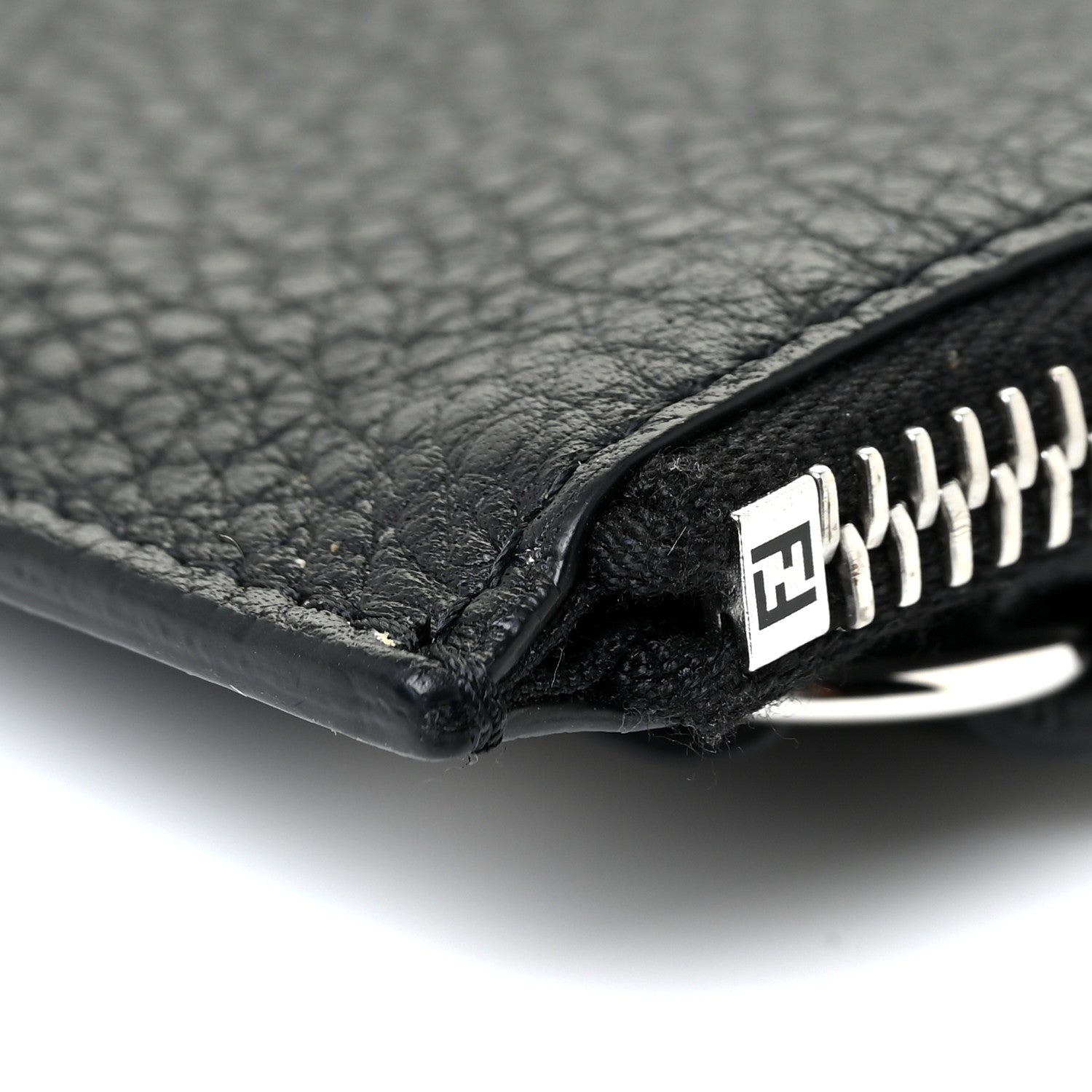 Fendi Cuoio Romano Crossbody Phone Pouch Black 8 of 9