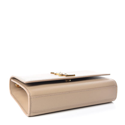 Saint Laurent Grain De Poudre Small Monogram Kate Satchel Nude Powder 4 of 10