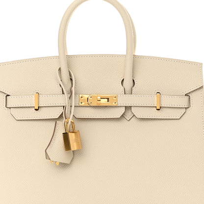 Hermes Epsom Birkin Sellier 25 Craie 8 of 11