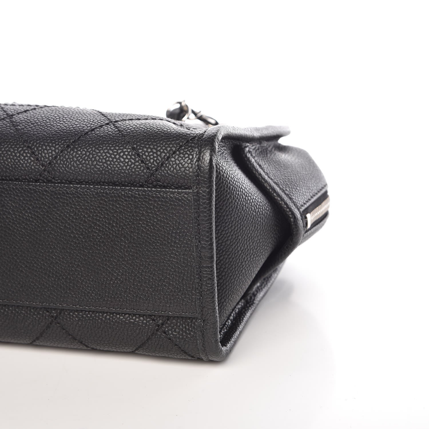 Chanel Caviar Quilted Small Deauville Bowling Bag Black 9 of 9