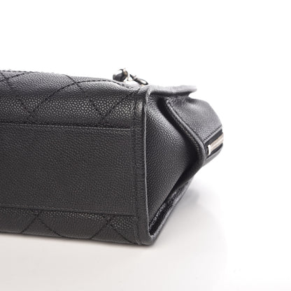 Chanel Caviar Quilted Small Deauville Bowling Bag Black 9 of 9