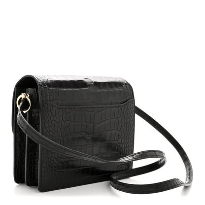 Hermes Matte Alligator Mini Sac Roulis Black 3 of 11