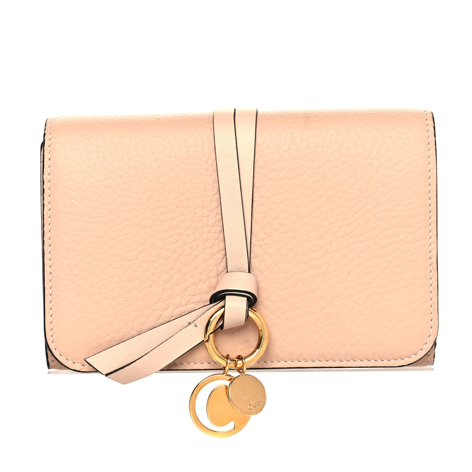 Chloe Calfskin Alphabet Trifold Wallet Blush Nude 1 of 10