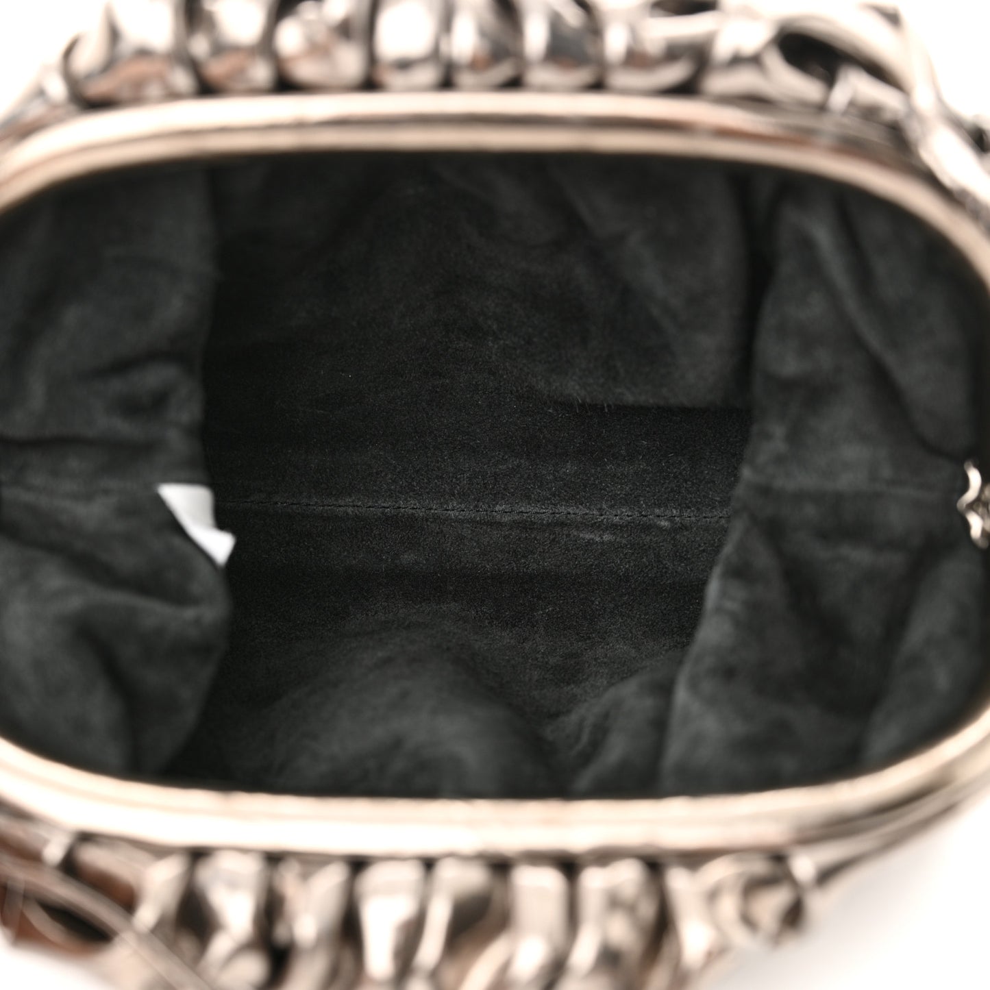Metallic Crushed Calfskin The Mini Pouch Anchor