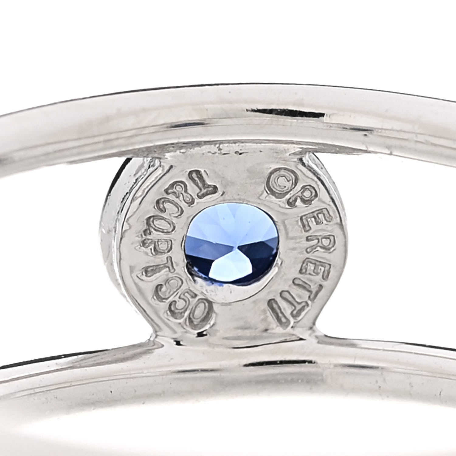 Tiffany Platinum Blue Sapphire Elsa Peretti Color by the Yard Ring 49 4.75 4 of 4