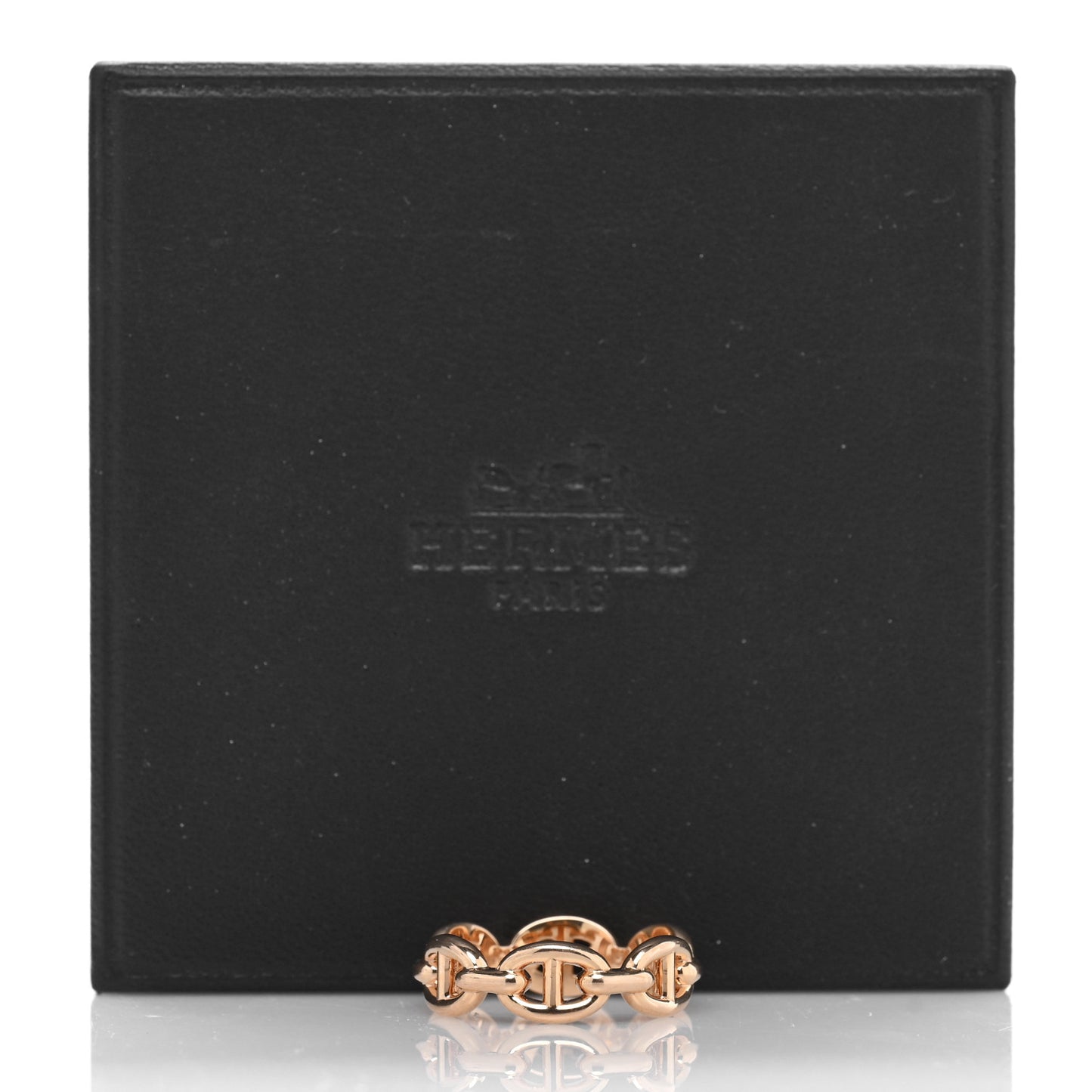 18K Rose Gold PM Chaine d'Ancre Enchainee Ring 51 5.75