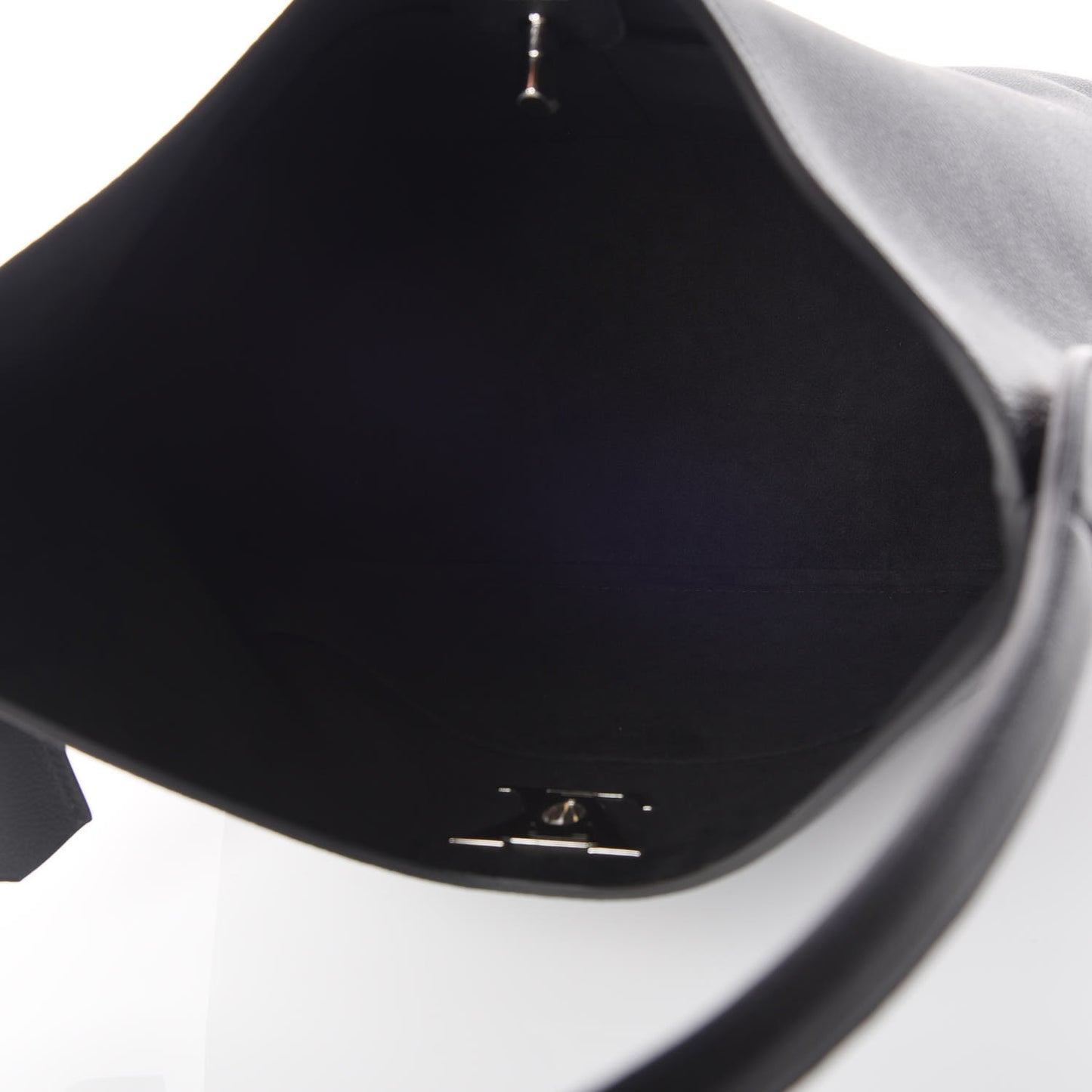 Calfskin Lockme Hobo Black