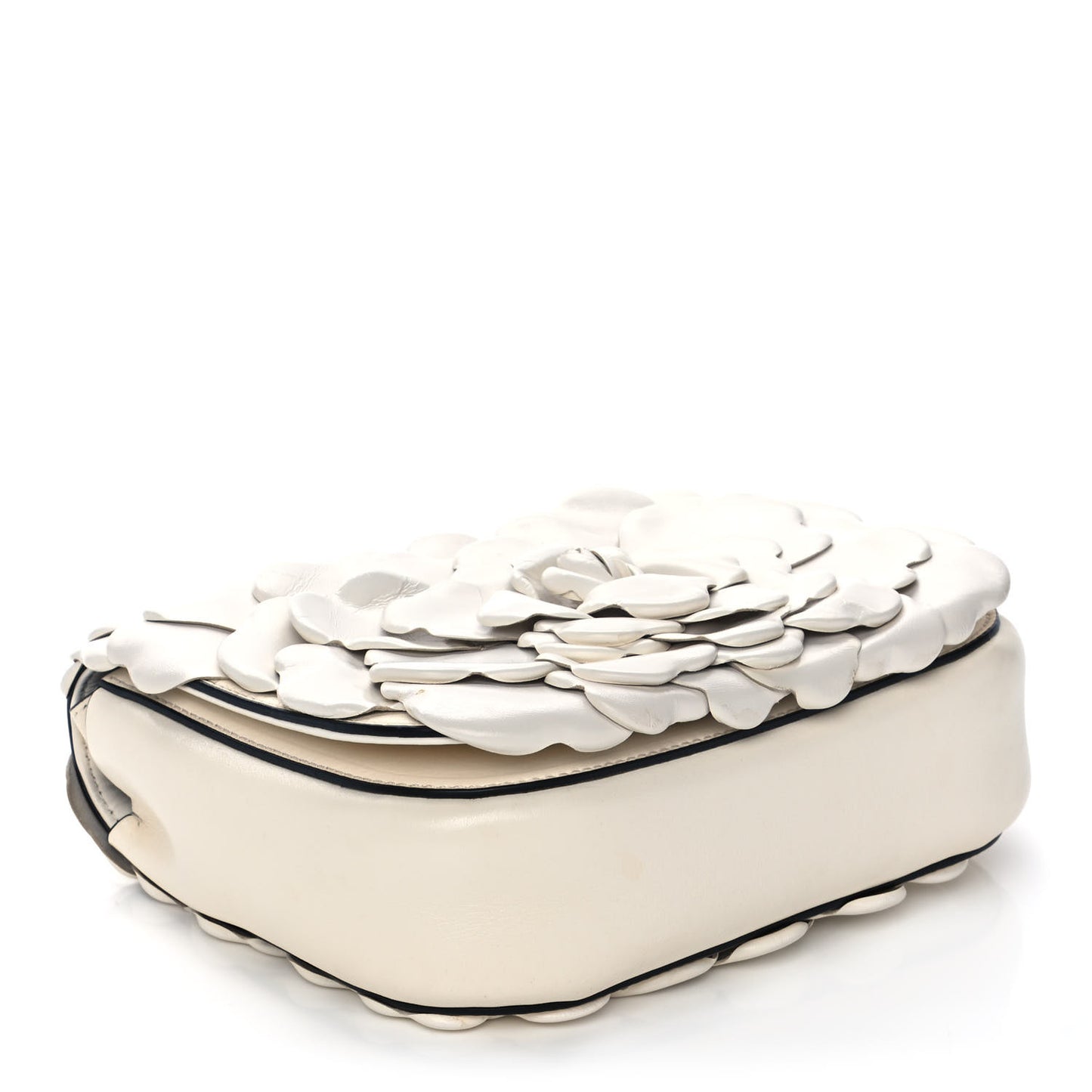 Nappa Atelier 03 Rose Edition Small Flap Crossbody Bag Ivory