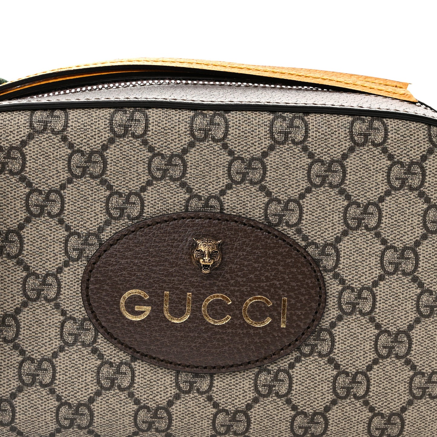 GG Supreme Monogram Web Neo Vintage Shoulder Bag Beige New Acero Crop