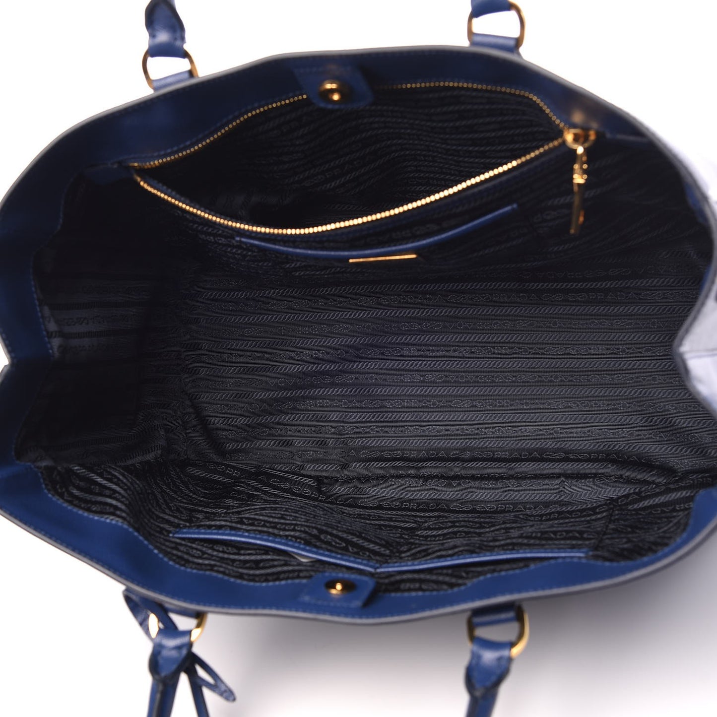 Saffiano Lux Large Tote Bluette