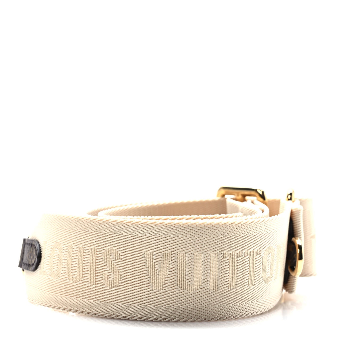 Jacquard Monogram Adjustable Shoulder Strap New Creme