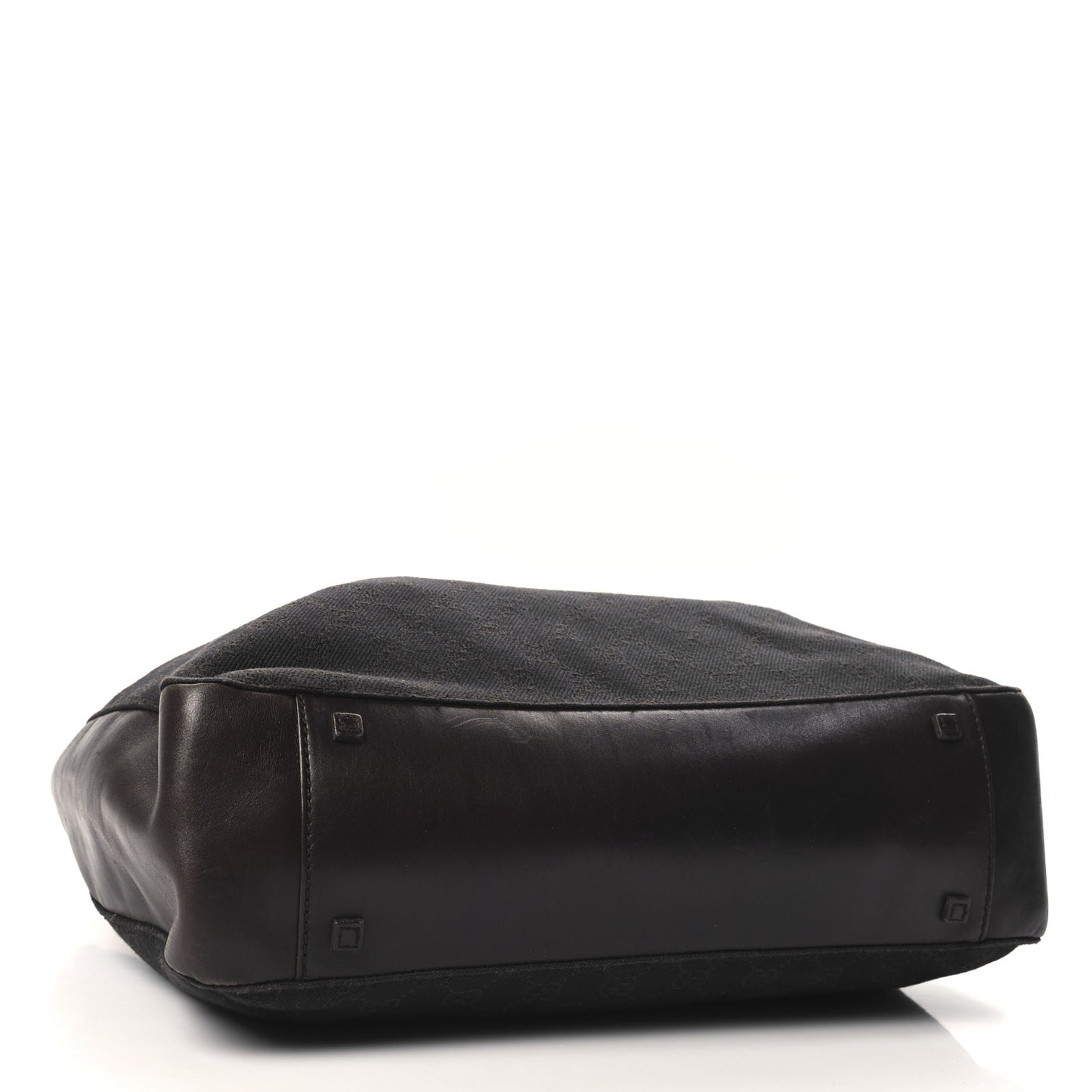 Denim Monogram Calfskin Tote Dark Brown