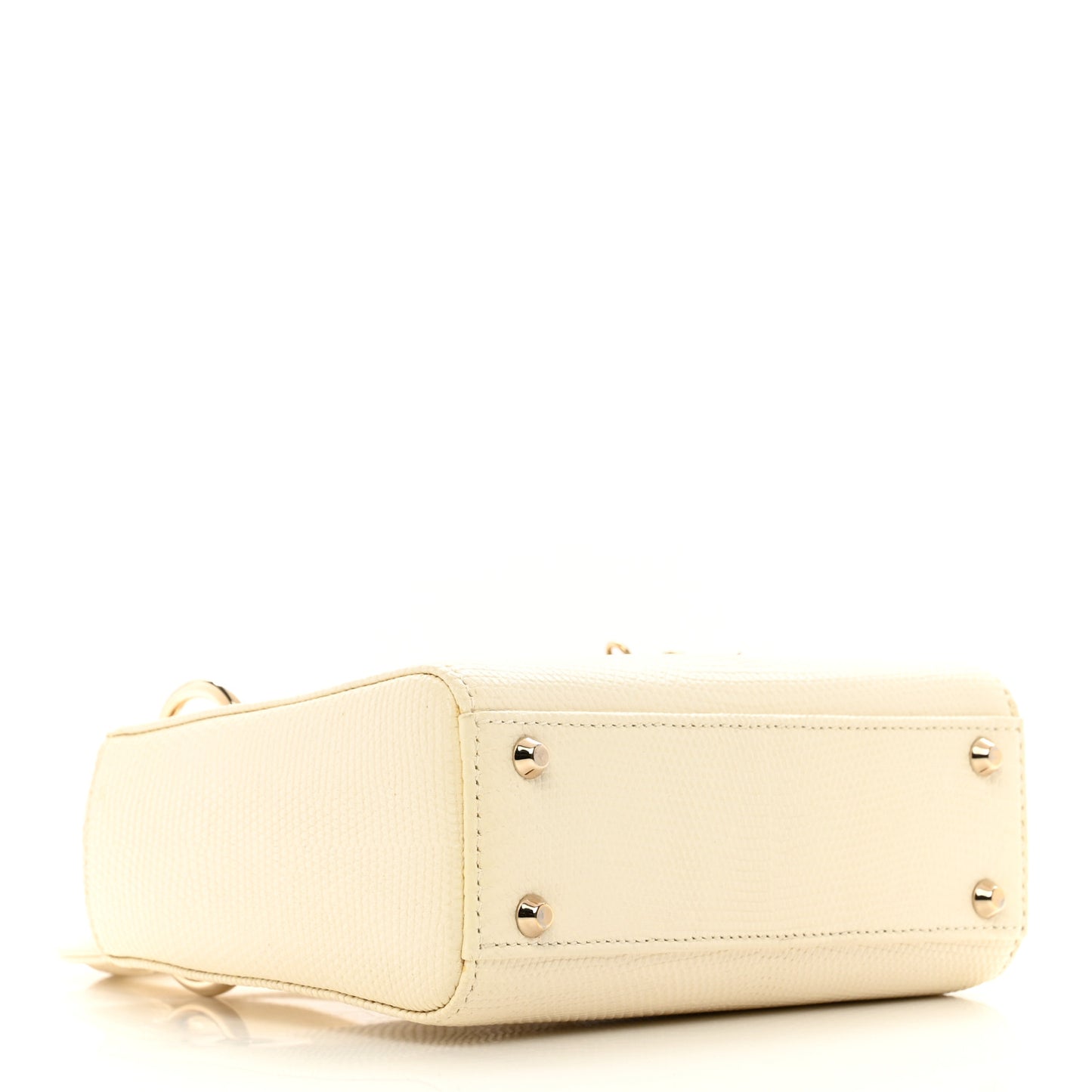 Lizard Mini Lady Dior White