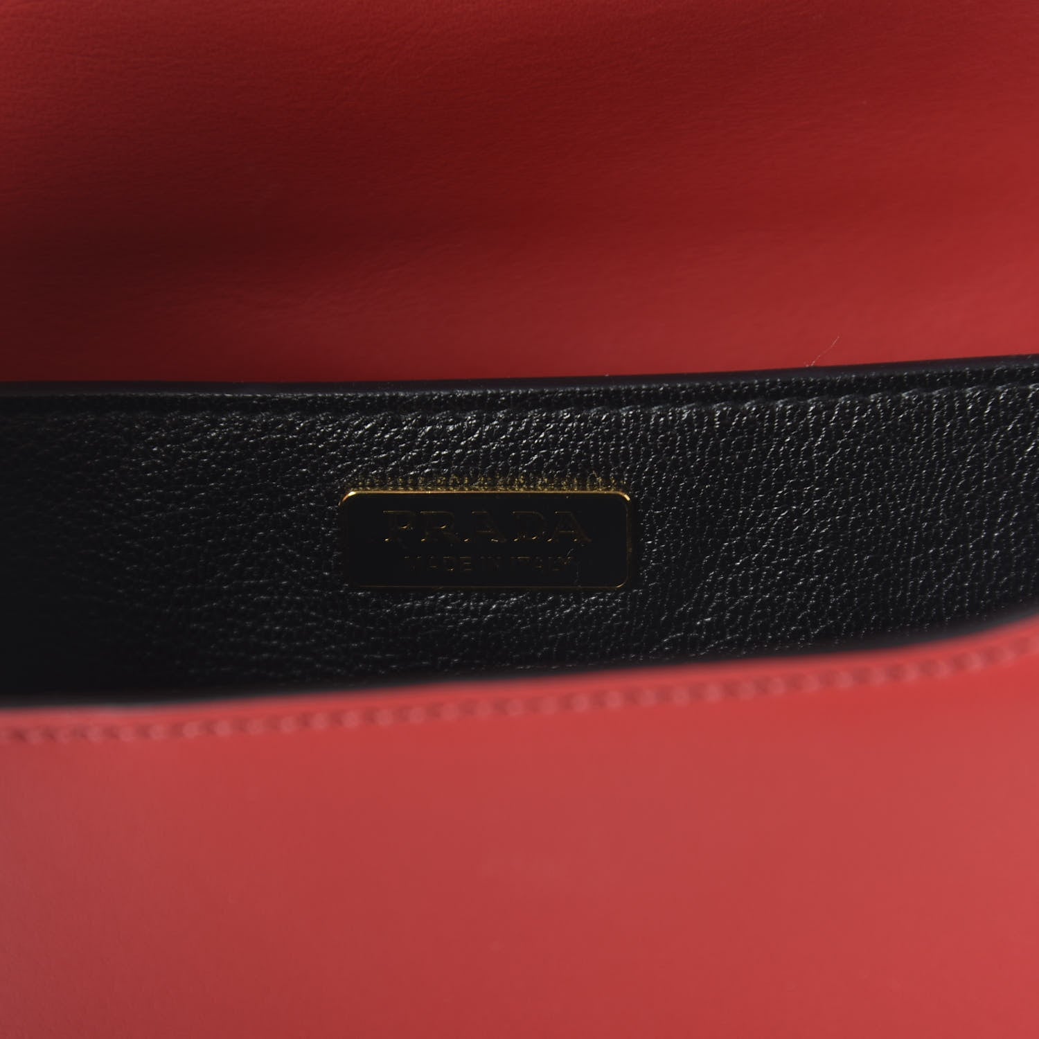 Prada City Calfskin Saffiano Cahier Bag Fuoco Black 8 of 9