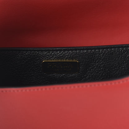 Prada City Calfskin Saffiano Cahier Bag Fuoco Black 8 of 9