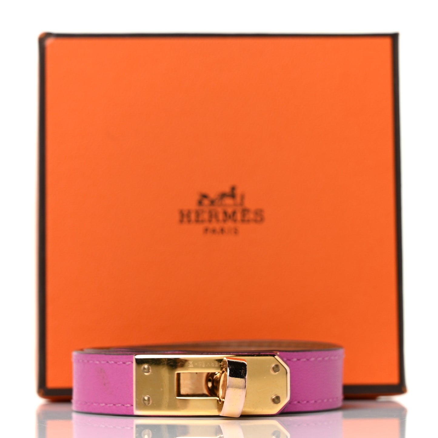 Swift Kelly Double Tour Bracelet T3 Rose Pourpre