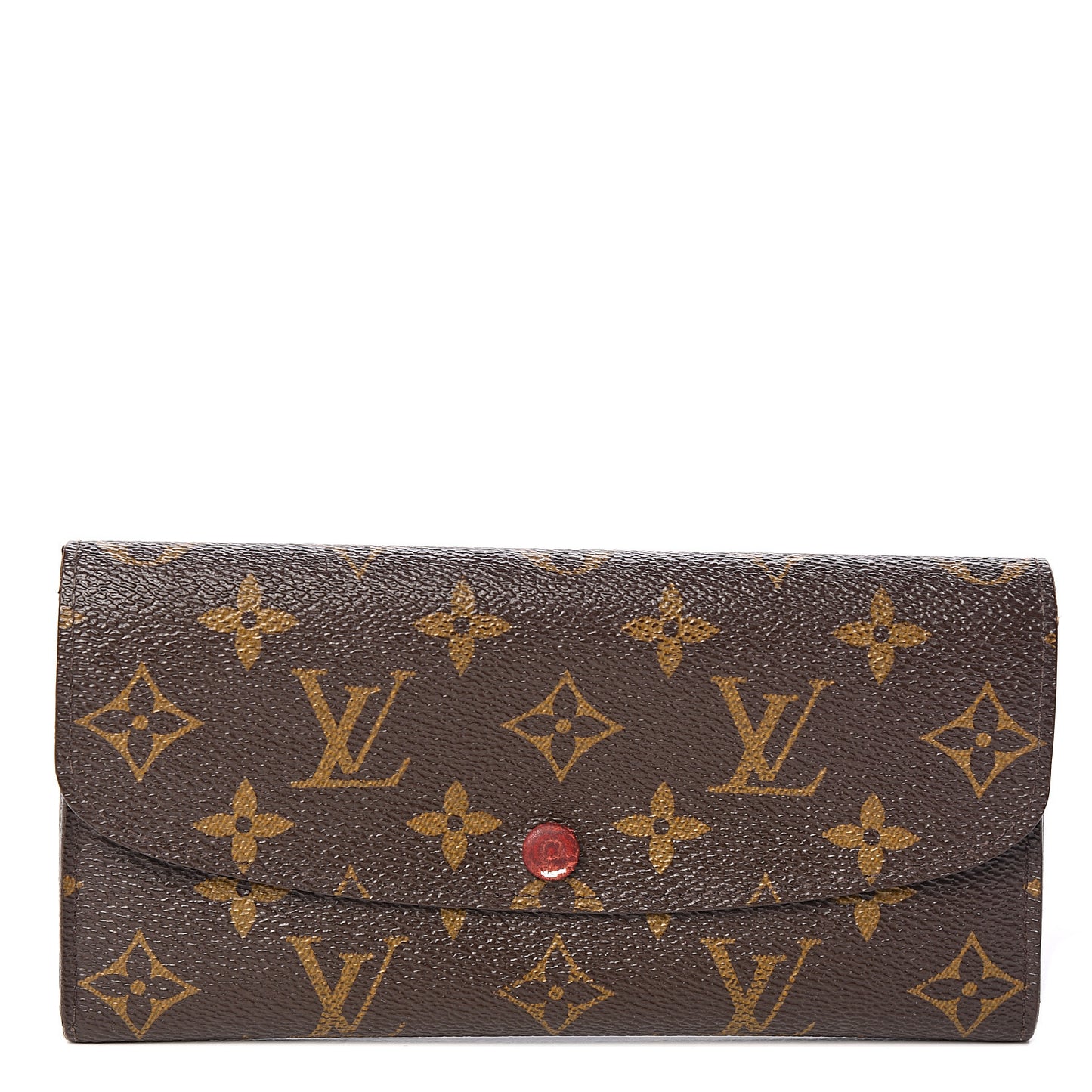 Monogram Emilie Wallet Red