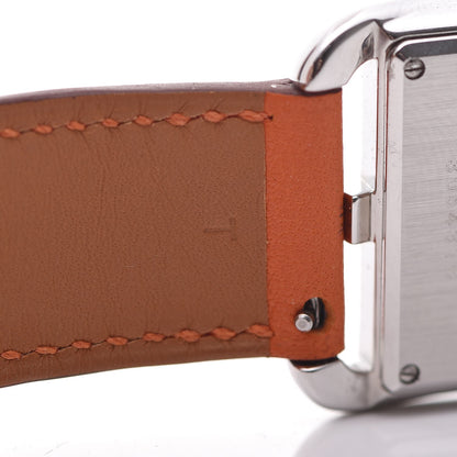 Hermes Stainless Steel Swift 29mm Cape Cod Double Tour Quartz Watch Orange 8 of 12