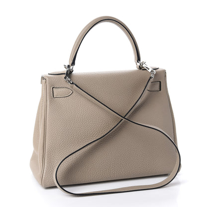 Hermes Togo Kelly Retourne 28 Gris Tourterelle 2 of 33