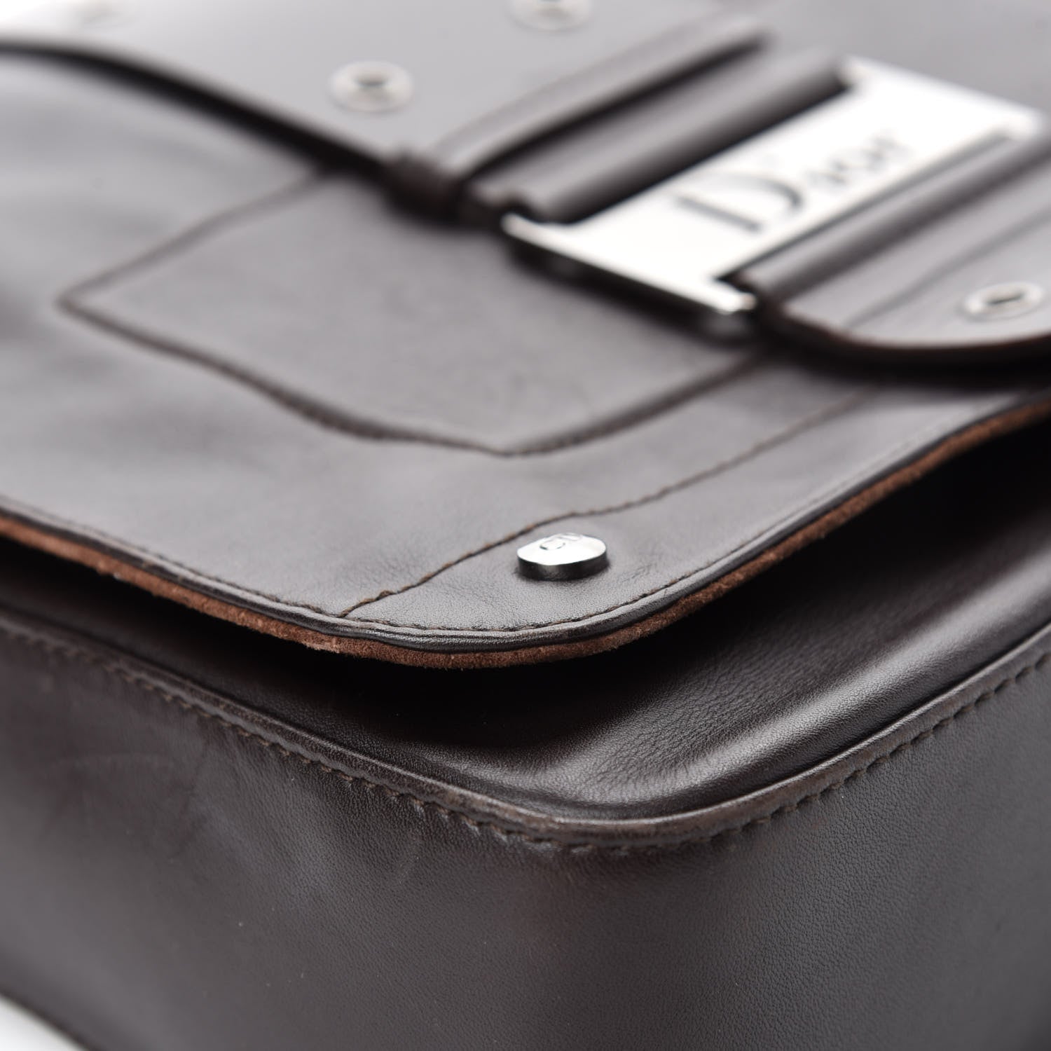 Christian Dior Calfskin Street Chic Messenger Brown 8 of 14