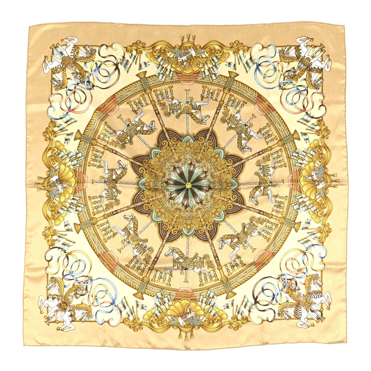 Silk Luna Park Scarf 90