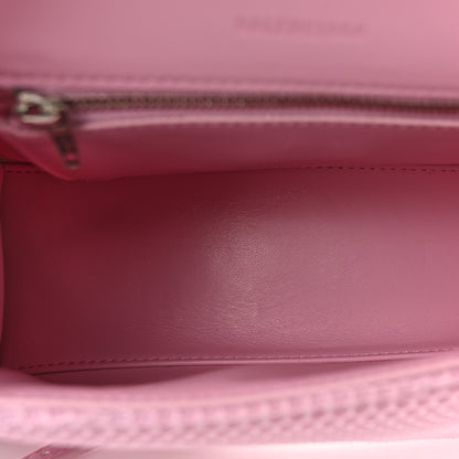 Balenciaga Faux Calfskin Fabric Small Sneakerhead Top Handle Bag Pink 5 of 14