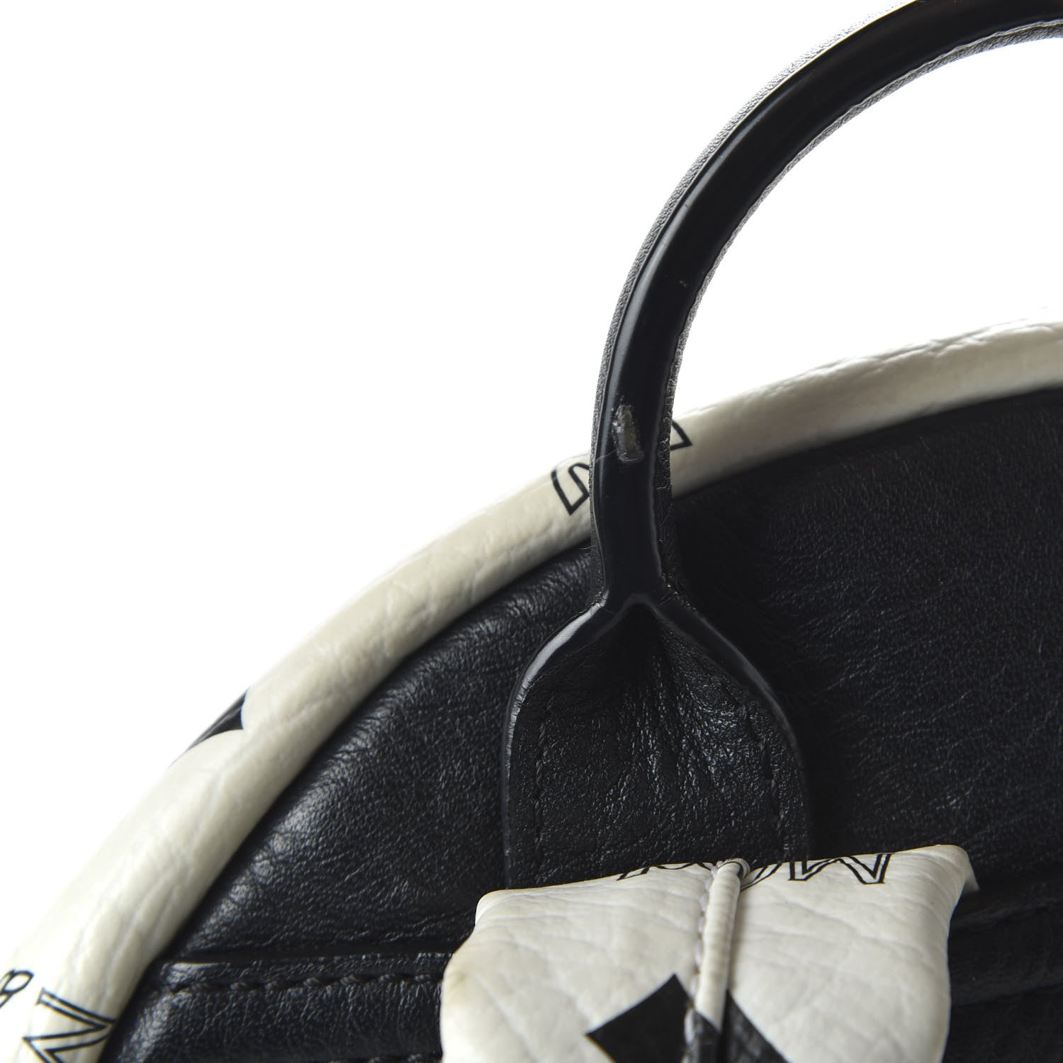MCM Visetos Small Sprinkle Stud Stark Backpack White 12 of 15