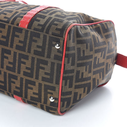 Fendi Zucca Cuoio Romano Selleria Medium Boston Tobacco Rosso Scuro 10 of 16