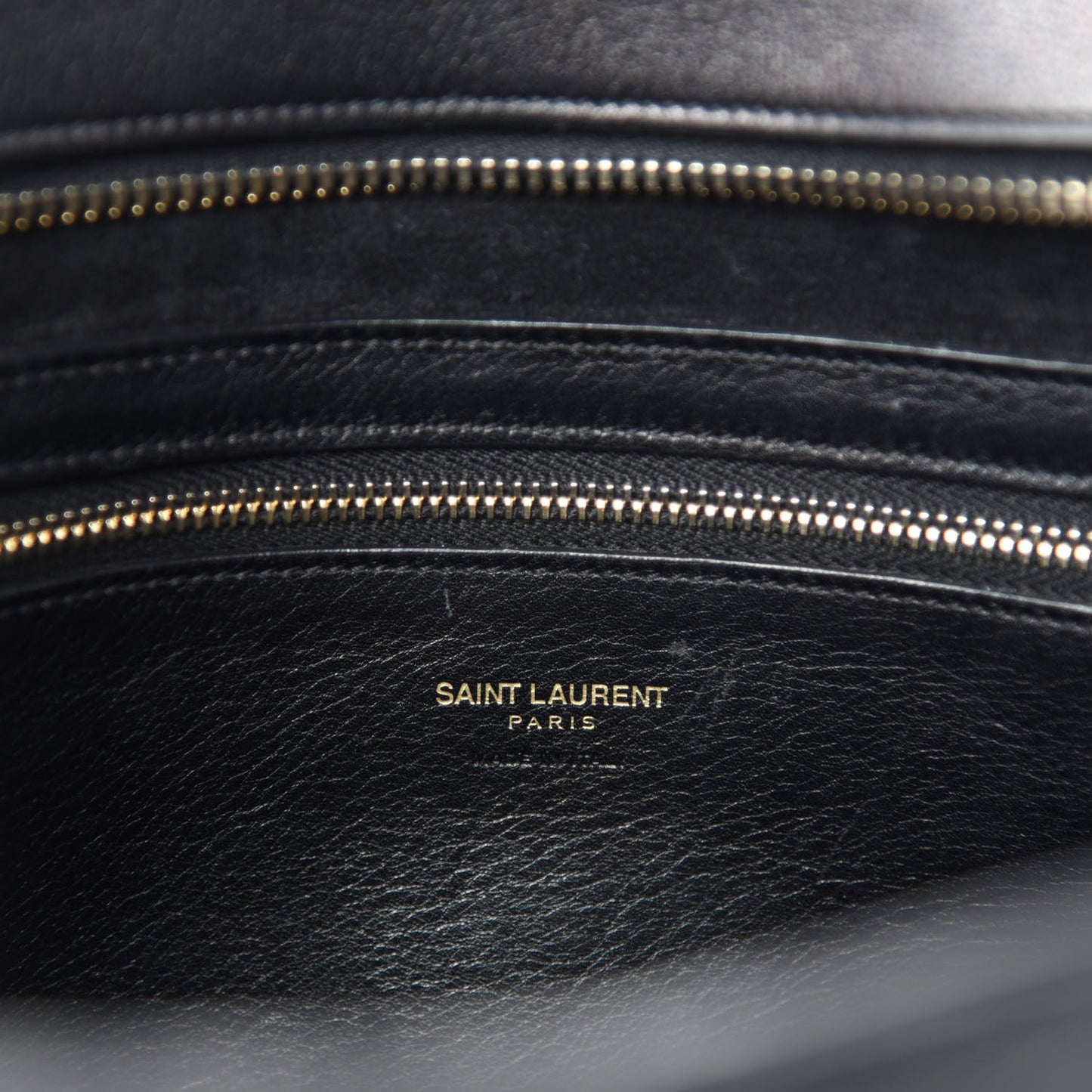 Calfskin Matelasse Chevron Medium Monogram Cabas Black