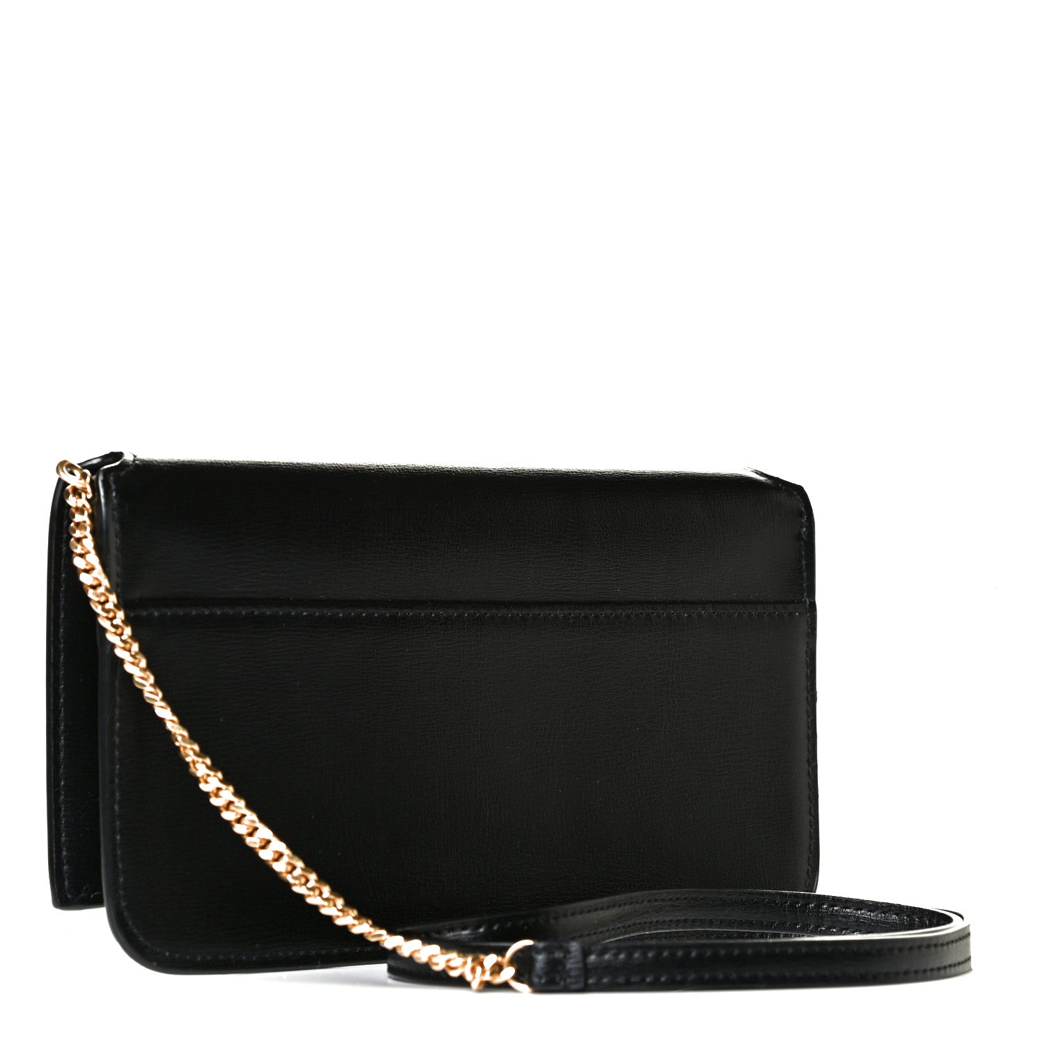 Saint Laurent Smooth Calfskin Monogram Phone Holder Crossbody Black 2 of 5