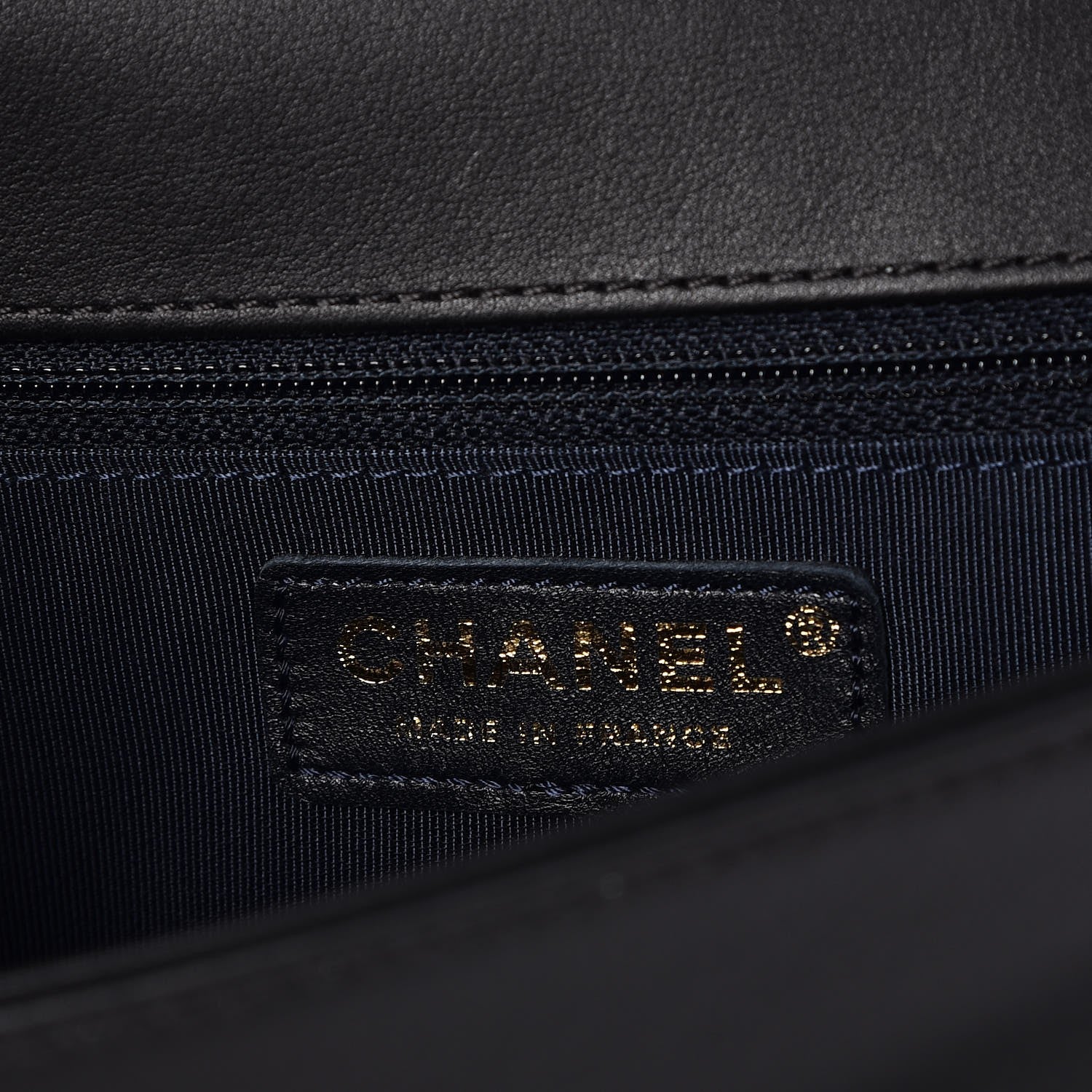 Chanel Calfskin Chevron Quilted New Medium Boy Flap Black 7 of 8