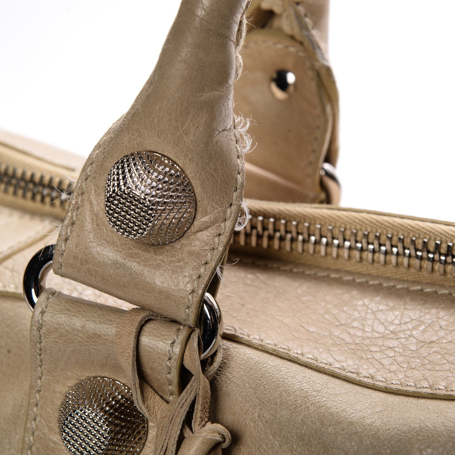 Agneau Giant 21 Silver Hardware Work Sahara