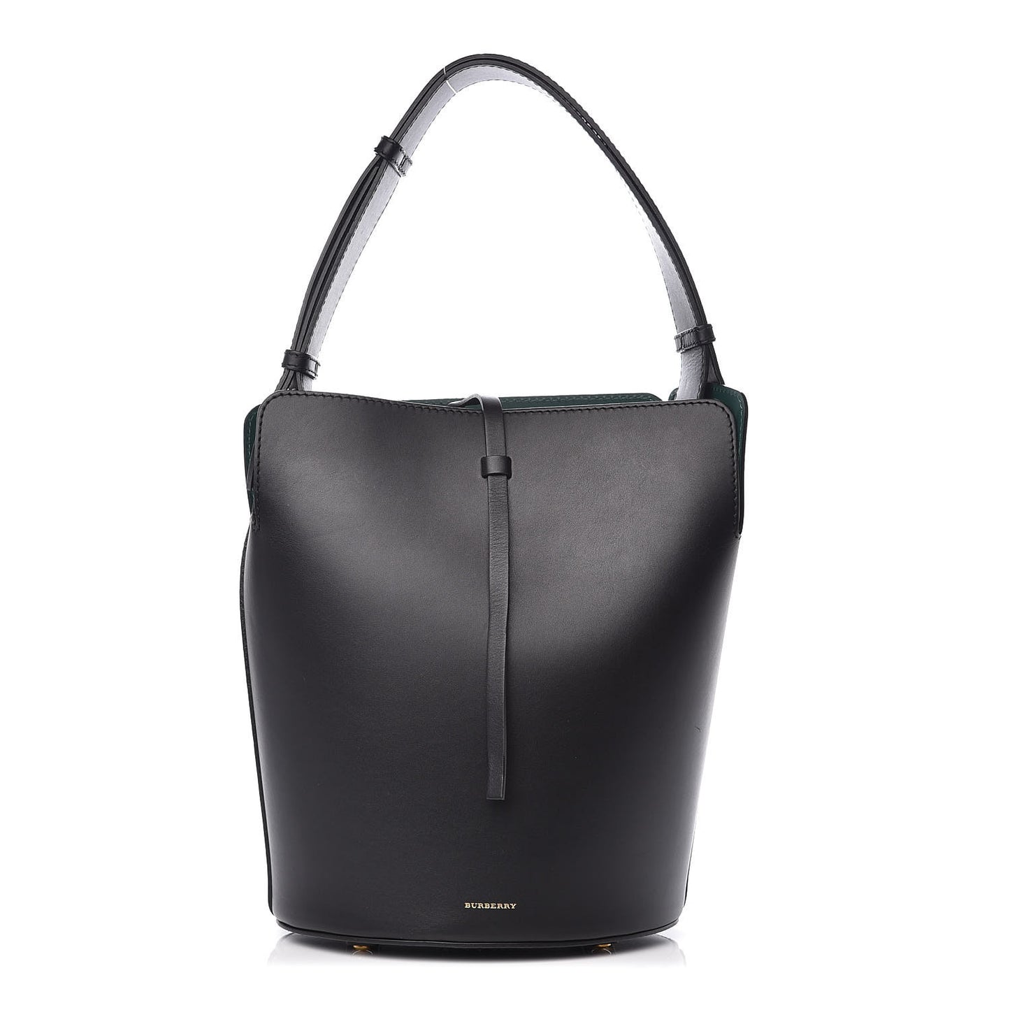 Supple Calfskin Medium Bucket Black