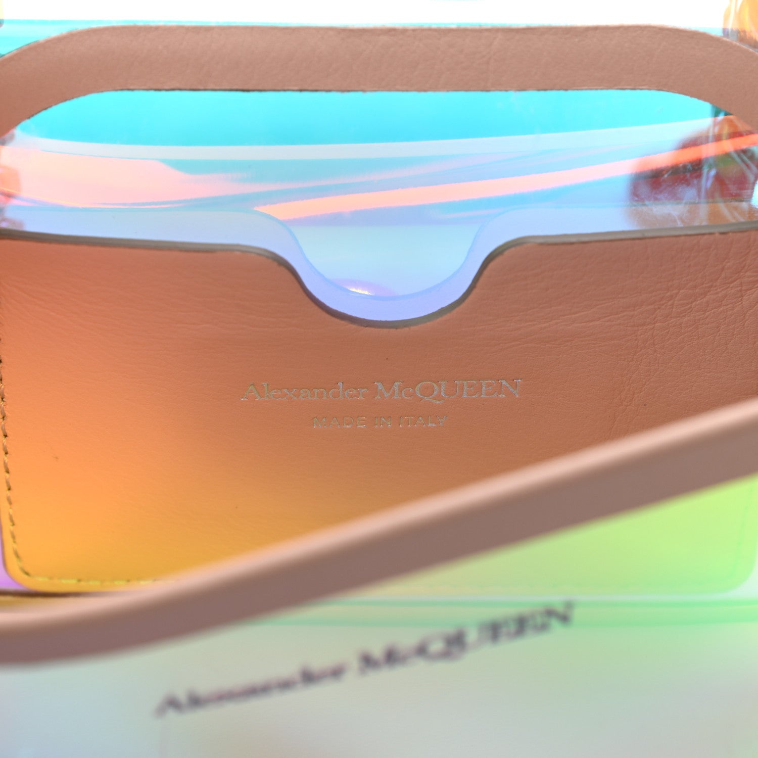 Alexander McQueen Iridescent PVC Calfskin Mini Knuckle Crossbody 7 of 10