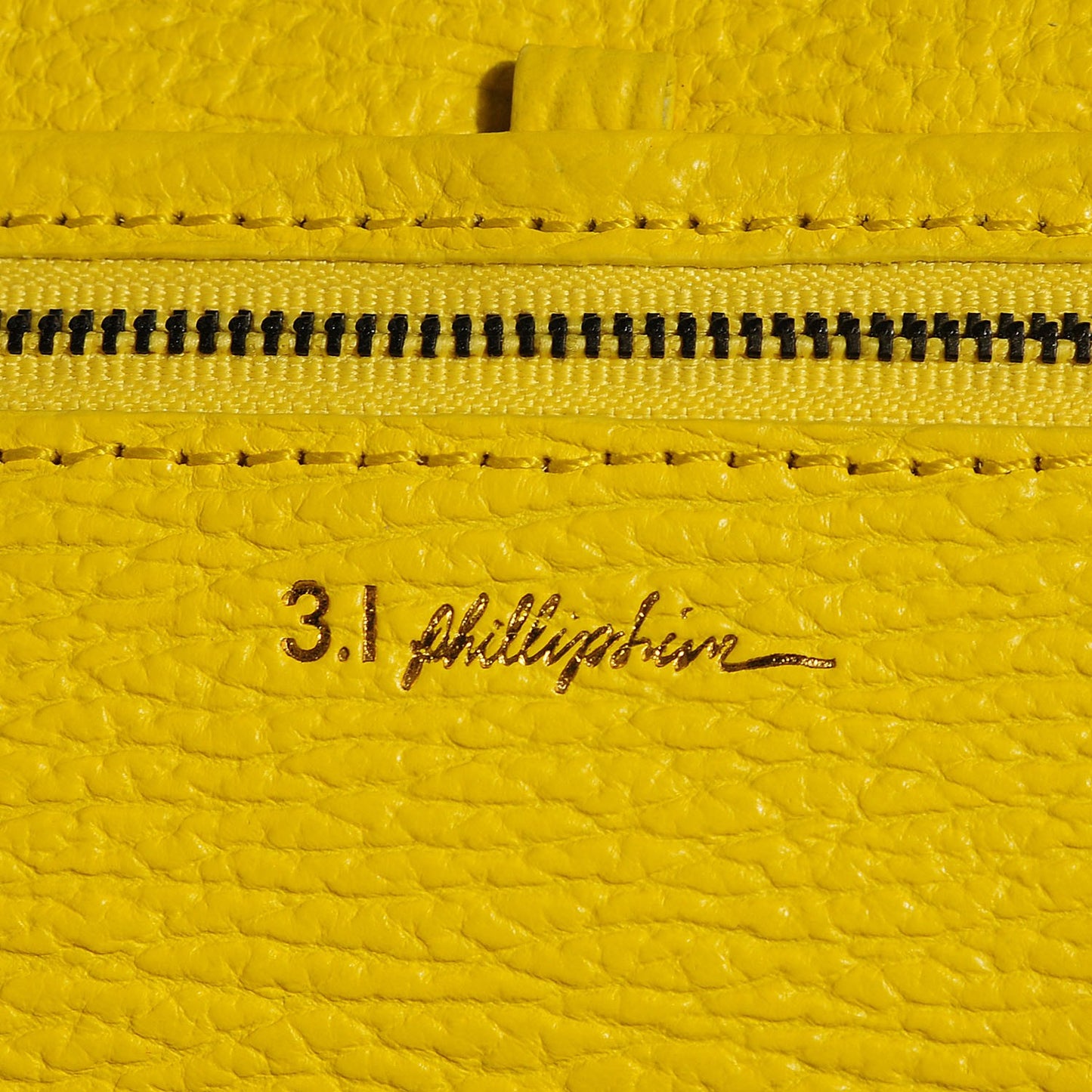 3.1 Textured Calfskin Medium Pashli Satchel Electric Yellow