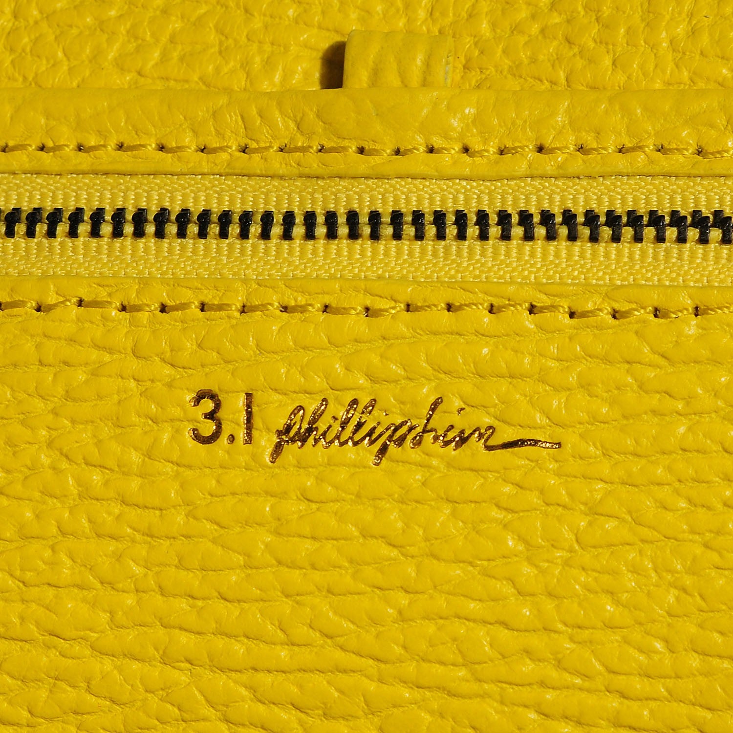 3.1 Phillip Lim 3.1 Textured Calfskin Medium Pashli Satchel Electric Yellow 6 of 11
