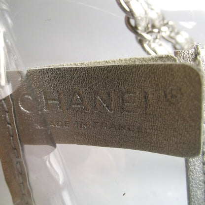 Chanel Vinyl Naked Classic Flap Silver 8 of 8