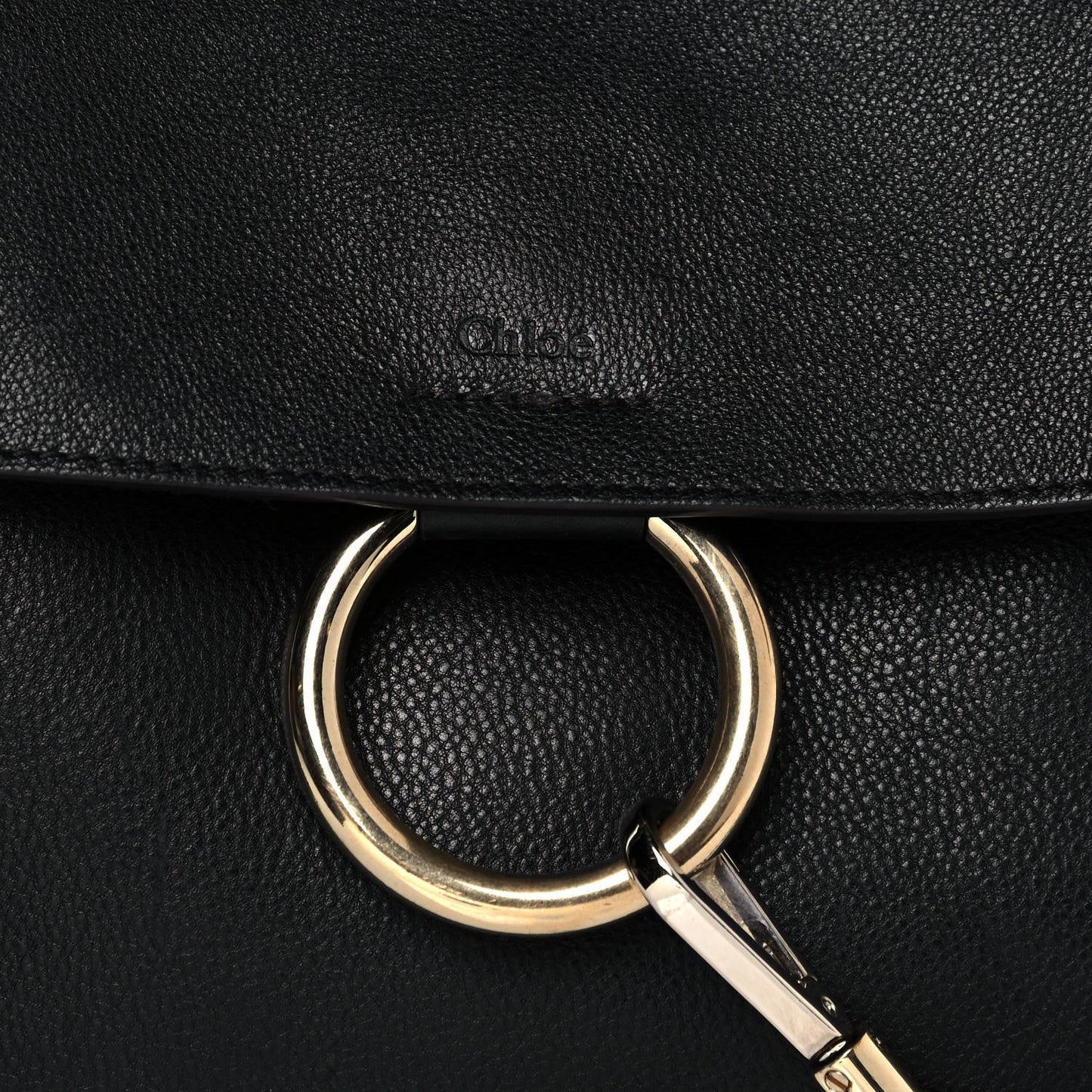 Calfskin Medium Faye Day Shoulder Bag Black