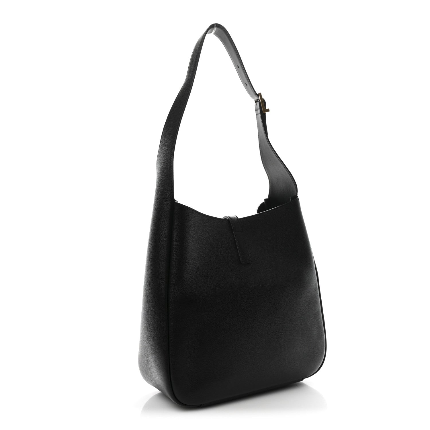 Saint Laurent Smooth Calfskin Small Le 5 A 7 Soft Hobo Black Black 2 of 11